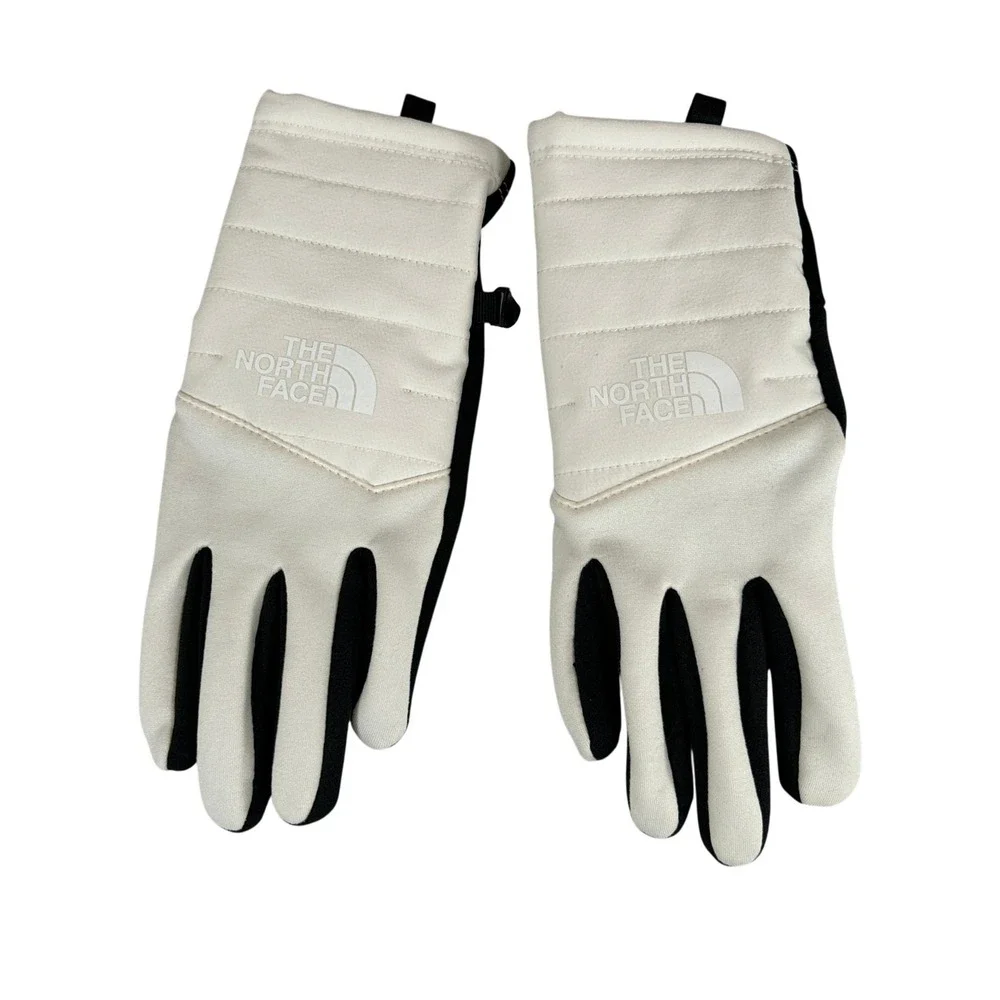 The North Face Womens Etip Gloves Gardenia White Black NF0A7WKQ Small
